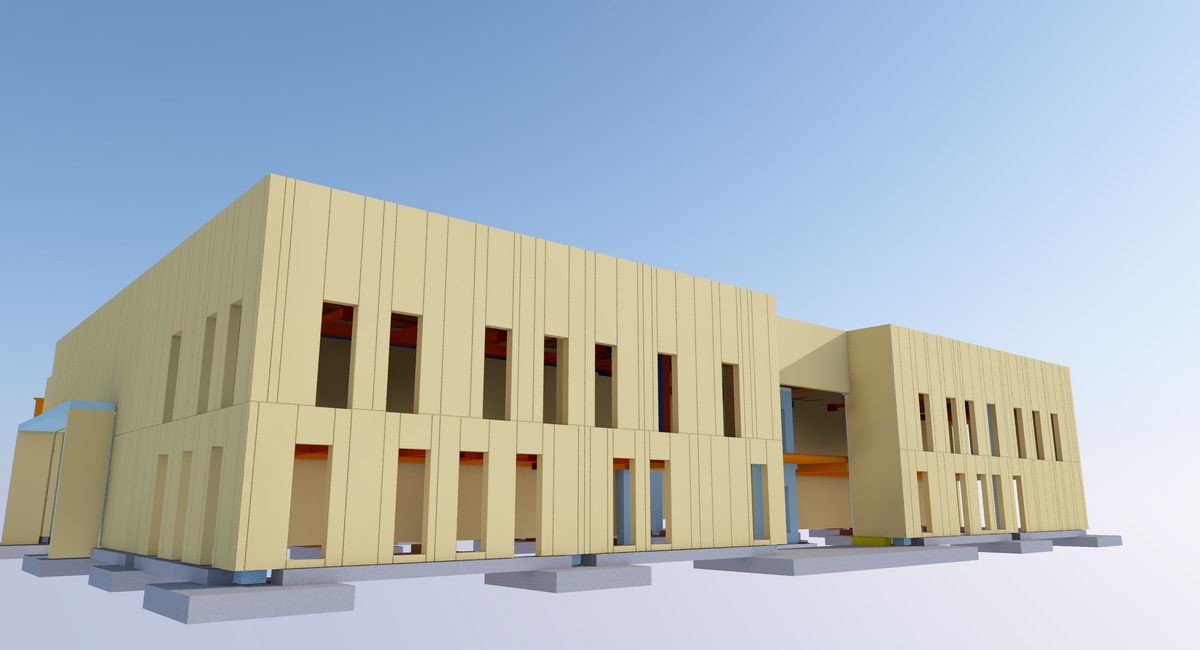 Progetto BIM di un Polo Tecnologico e Show room aziendale